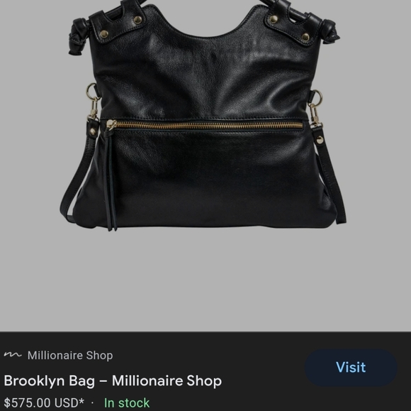 PIETRO Alessandro black leather purse hand bag - Picture 6 of 12